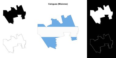 Cainguas bölümü (Misiones) ana hat haritası seti