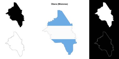 Obera bölümü (Misiones) ana hat haritası seti