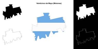 Veinticinco de Mayo Departmanı (Misiones) ana hat haritası seti