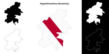 Higashihiroshima (Hiroşima) ana hat haritası ayarlandı