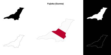 Fujioka (Gunma) ana hat haritası ayarlandı