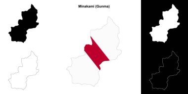 Minakami (Gunma) ana hat haritası seti