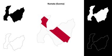 Numata (Gunma) ana hat haritası seti