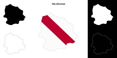 Ota (Gunma) ana hat haritası seti
