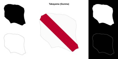 Takayama (Gunma) ana hat haritası seti