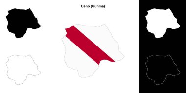 Ueno (Gunma) ana hat haritası seti