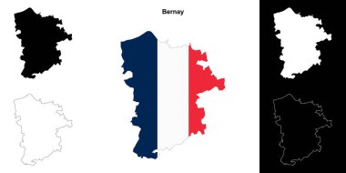 Bernay arrondissement ana hat haritası seti