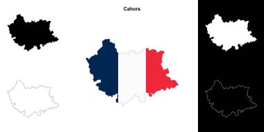 Cahors arrondissement ana hat haritası seti