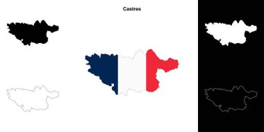 Castres arrondissement ana hat haritası seti