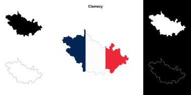 Clamecy arrondissement ana hat haritası seti