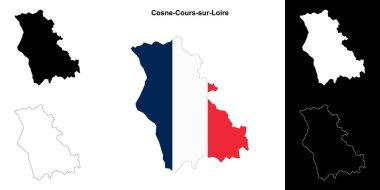 Cosne-Cours-sur-Loire arrondissement ana hat haritası seti