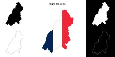 Digne-les-Bains arrondissement ana hat haritası ayarlandı