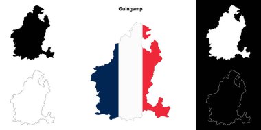 Guingamp arrondissement ana hat haritası seti