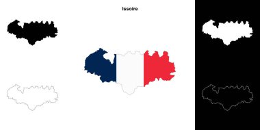 Issoire arrondissement ana hat haritası seti