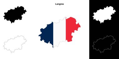 Langres arrondissement ana hat haritası seti