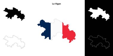 Le Vigan arrondissement ana hat haritası seti