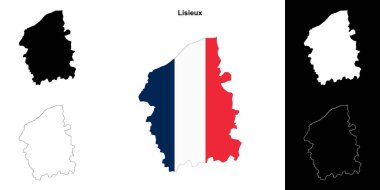 Lisieux arrondissement ana hat haritası seti