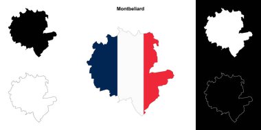 Montbeliard arrondissement ana hat haritası seti