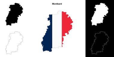 Montbard arrondissement ana hat haritası seti