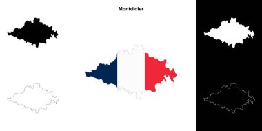 Montdidier arrondissement ana hat haritası seti