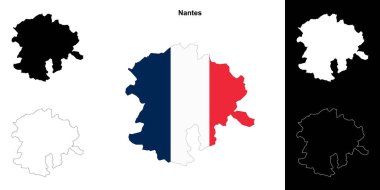 Nantes arrondissement ana hat haritası seti