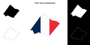 Paris 15e arrondissement sınır çizgisi haritası ayarlandı