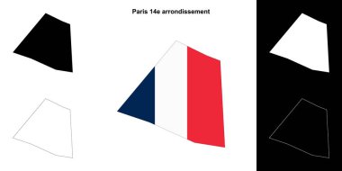 Paris 14 e arrondissement sınır çizgisi haritası ayarlandı