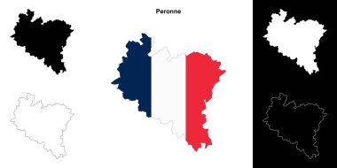Peronne arrondissement ana hat haritası seti