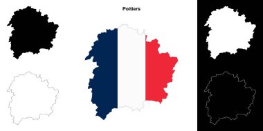 Poitiers arrondissement ana hat haritası seti