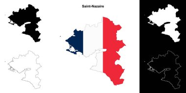 Saint-Nazaire arrondissement ana hat haritası seti