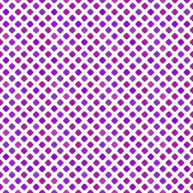 Kusursuz kare arkaplan tasarımı - köşegen karelerden gelen koyu mor geometrik soyut vektör grafiği