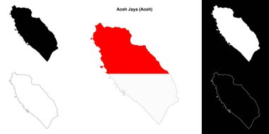 Aceh Jaya boş ana hat haritası seti