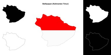 Balikpapan boş ana hat haritası seti