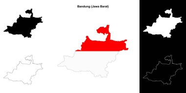 Bandung boş dış hat haritası seti