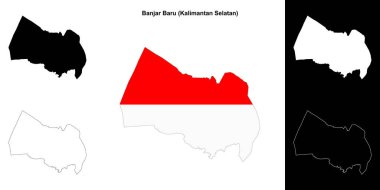 Banjar Baru boş ana hat haritası seti