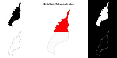 Barito Kuala boş ana hat haritası seti
