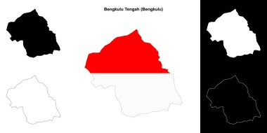 Bengkulu Tengah boş ana hat haritası seti