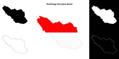 Bukittinggi boş ana hat haritası seti