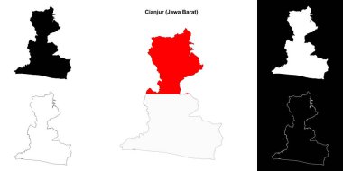 Cianjur boş çizgi haritası ayarlandı