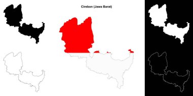 Cirebon boş çizgi haritası ayarlandı
