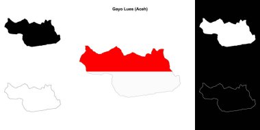 Gayo Lues boş ana hat haritası seti