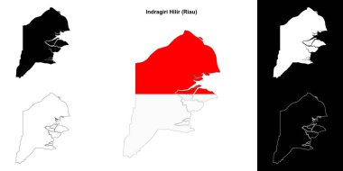 Indragiri Hilir boş ana hat haritası seti