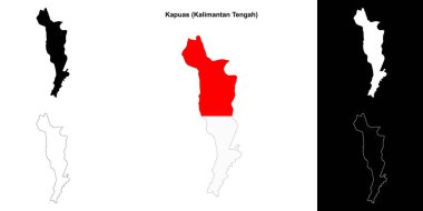 Kapuas boş çizgi haritası ayarlandı