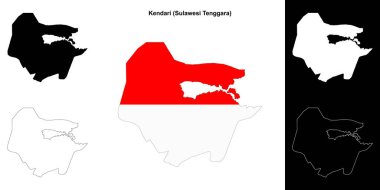 Kendari boş çizgi haritası seti