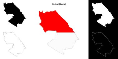 Kerinci boş çizgi haritası seti