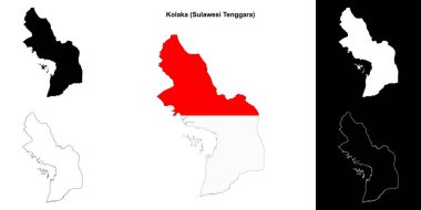 Kolaka boş çizgi haritası seti