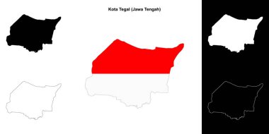 Kota Tegal boş özet haritası seti