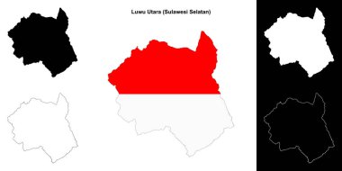Luwu Utara boş ana hat haritası seti