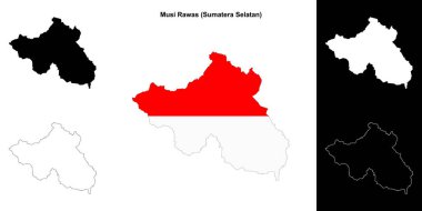 Musi Rawas boş ana hat haritası seti