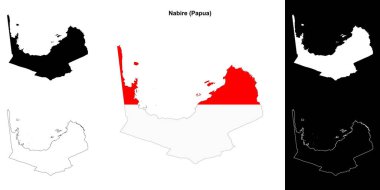 Nabire boş çizgi haritası seti